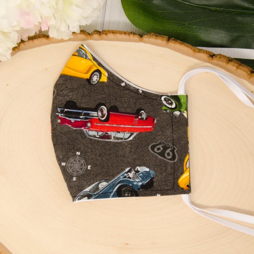 Route 66 Reusable Cloth Face Mask with Elastic for Adults & Kids